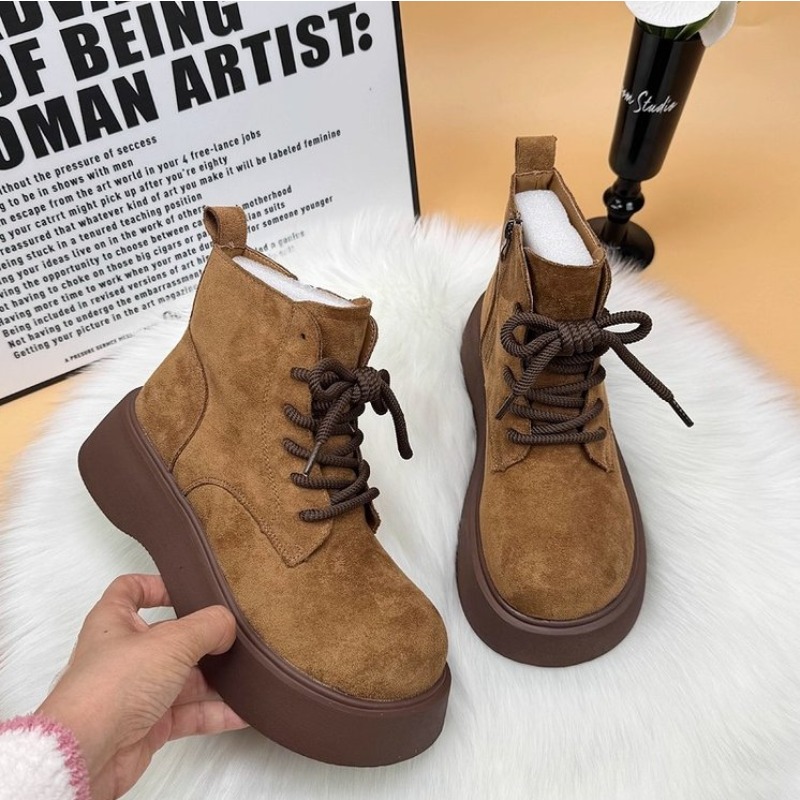 Embroidery Garments - Botines de invierno para mujer, con