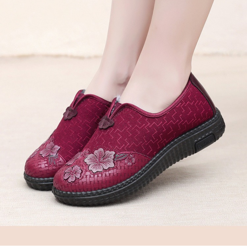 Embroidery Online - Zapatos de invierno para mujer, forrados