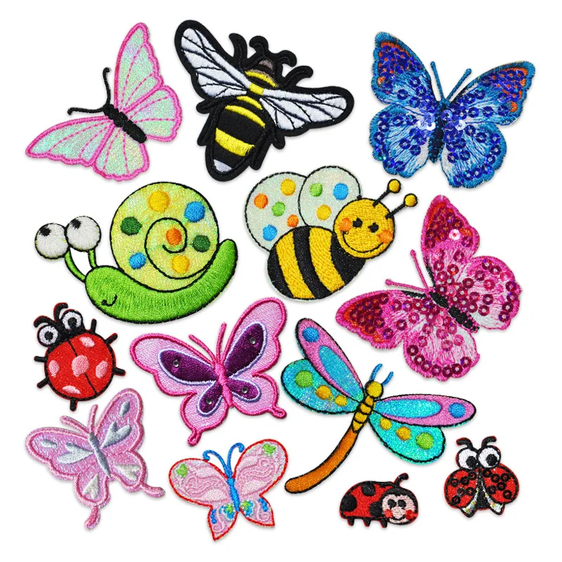 Embroidery Lady Bug - Parche bordado de insectos de dibujos