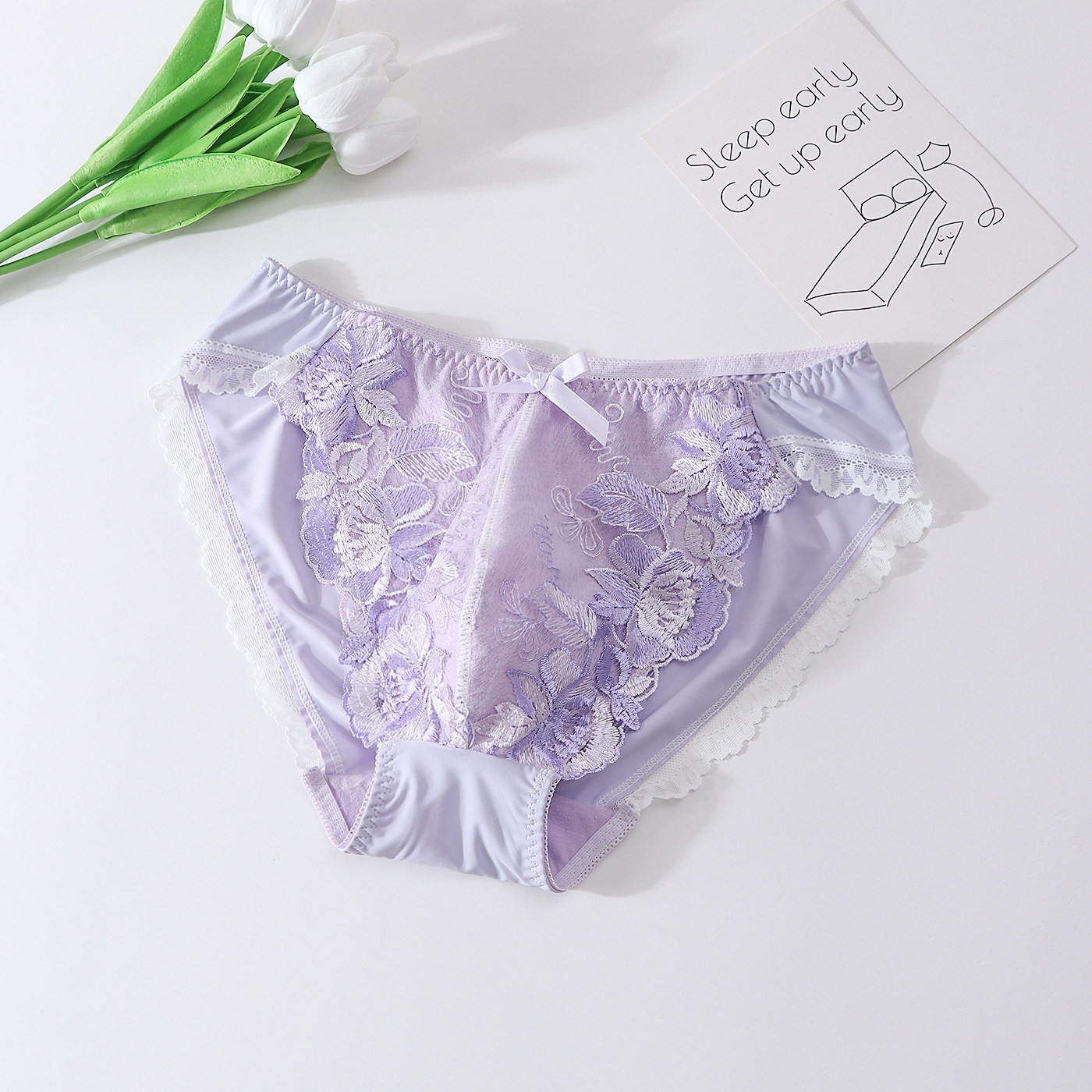 Calzoncillos de Encaje Floral  - Embroidery Garments reseña y precio