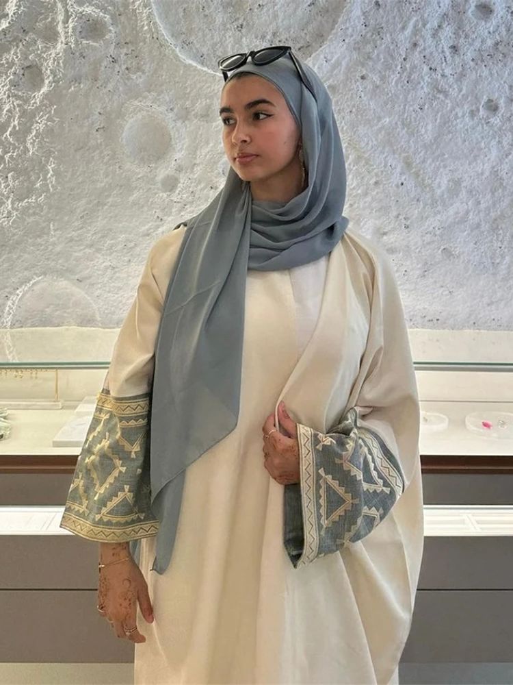 Kimono bordado Eid Abaya Dubai - Embroidery Kebaya reseña y precio