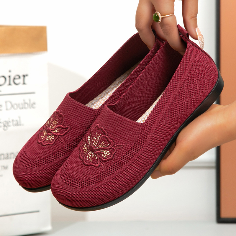 Zapatos planos de punto para m - Embroidery Garments reseña y precio