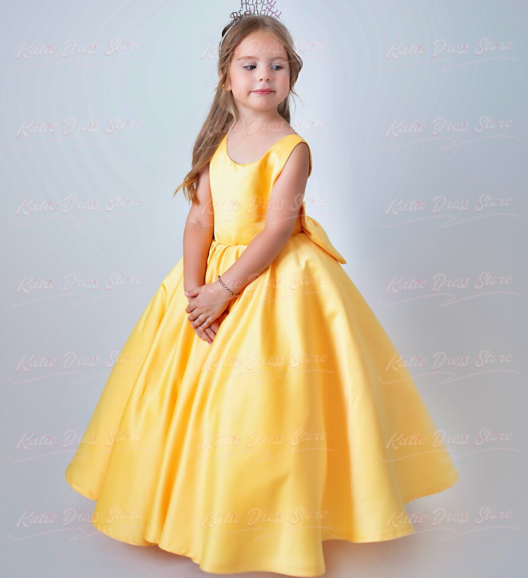 Vestido de satén amarillo pers - Embroidery Yellow Dress reseña y precio