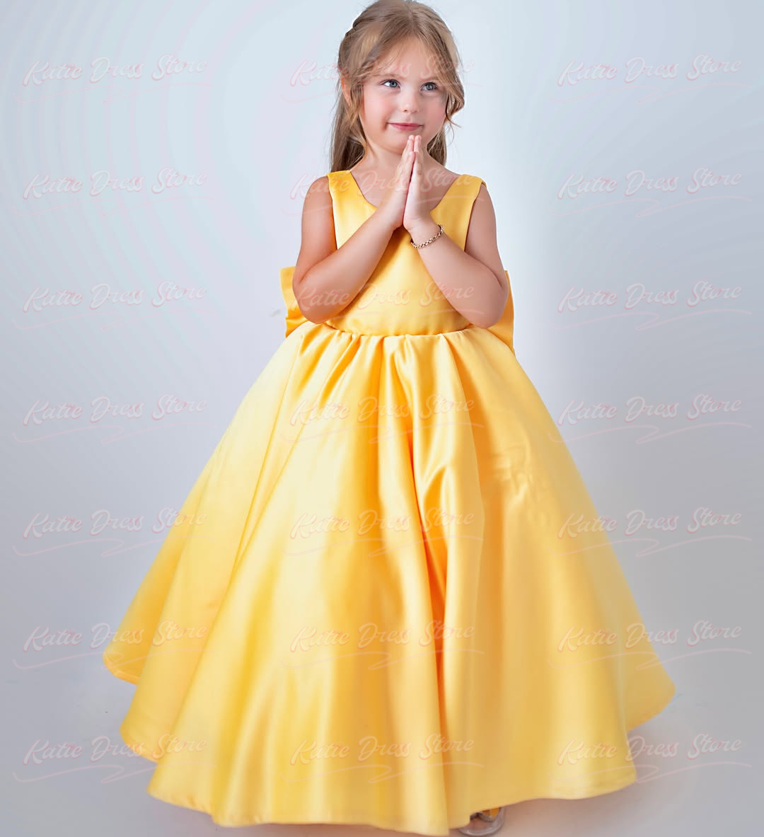Vestido de satén amarillo pers - Embroidery Yellow Dress reseña y precio