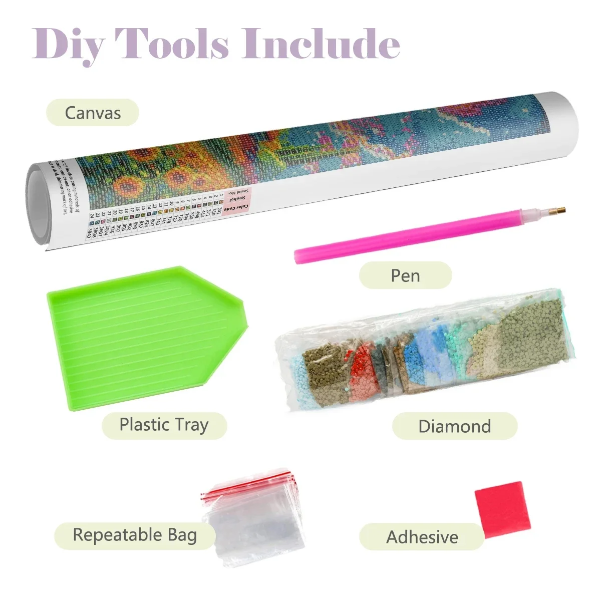 1 kit de pintura de diamantes  - Embroidery Bali reseña y precio