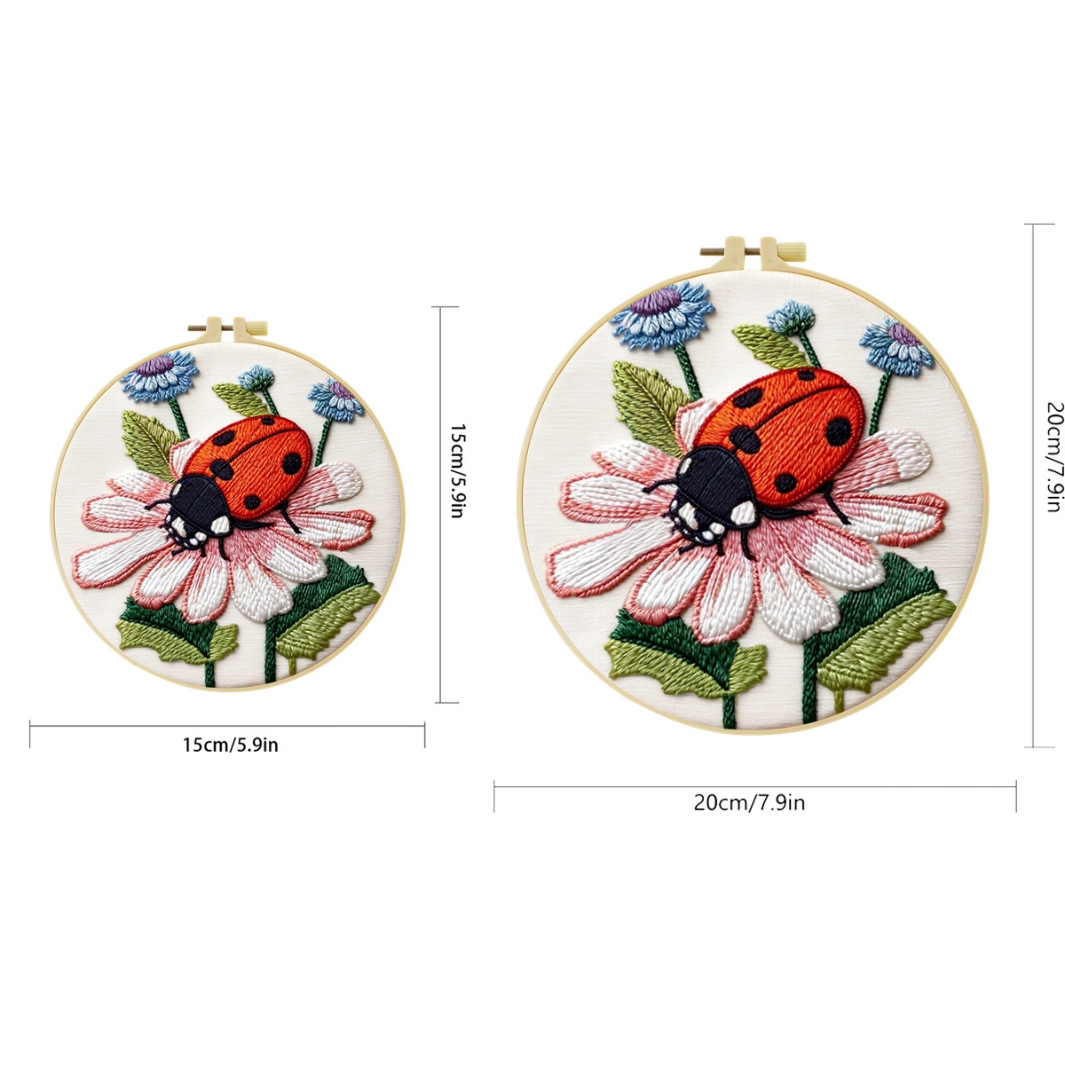 1 Set Kit de Bordado DIY Mariq - Embroidery Lady Bug reseña y precio